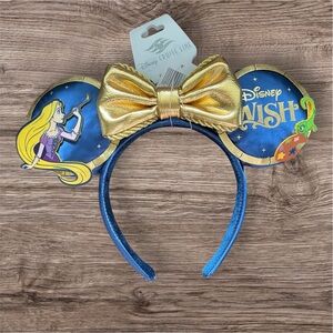 Disney Wish Ears Headband with Gold Bow, Rapunzel, NWT